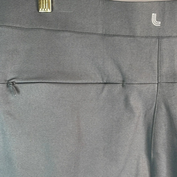 LOLE NWT Travel Pants Grey Elasticized Waist Zippered Pockets Straight Taper 16 - Picture 6 of 10